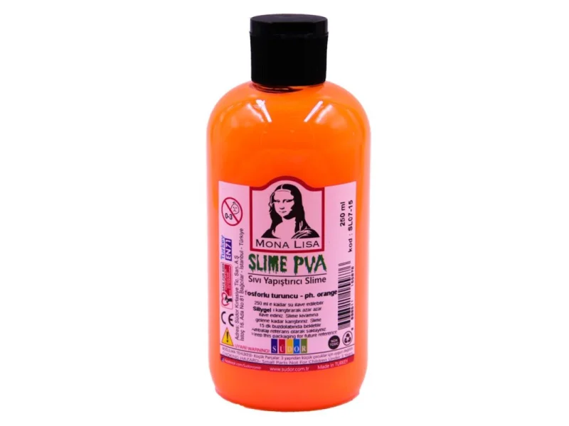 SÜDOR SLIME FOSFORLU TURUNCU 250 ml SL07-15 SÜDOR SLIME FOSFORLU TURUNCU 250 ml SL07-15