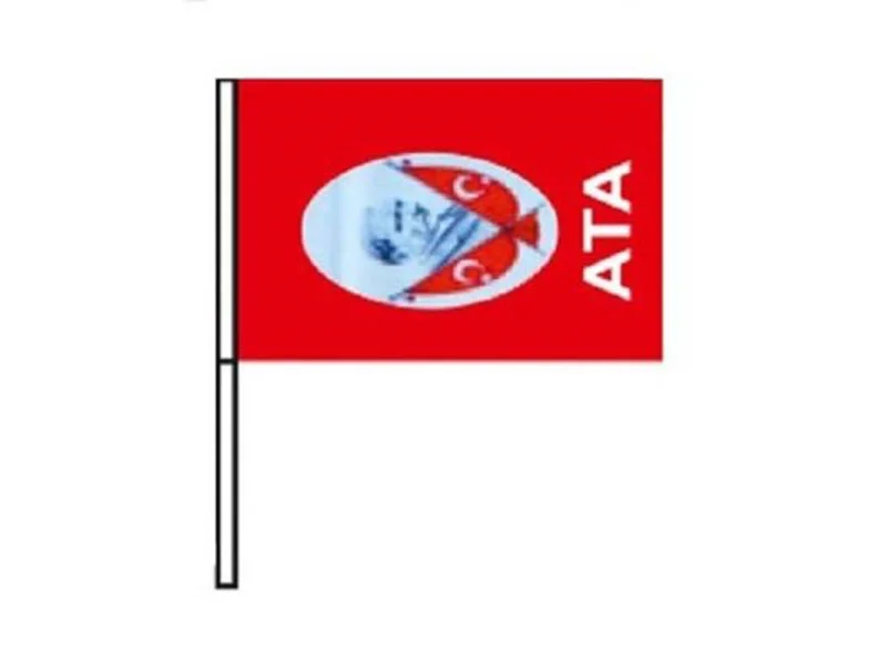 VATAN BÜYÜK ÇITALI KAĞIT ATALI BAYRAK 40 LI VT804 VATAN BÜYÜK ÇITALI KAĞIT ATALI BAYRAK 40 LI VT804