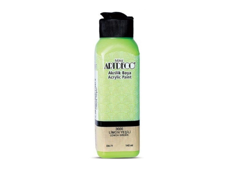 ARTDECO AKRİLİK BOYA 140 ML L.YEŞİLİ 070R-3666 ARTDECO AKRİLİK BOYA 140 ML L.YEŞİLİ 070R-3666