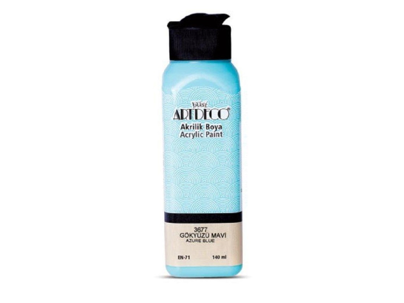 ARTDECO AKRİLİK BOYA 140 ML GÖK MAVİ 070R-3677 ARTDECO AKRİLİK BOYA 140 ML GÖK MAVİ 070R-3677