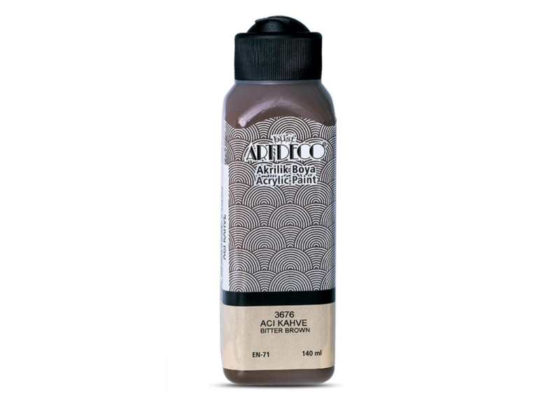 ARTDECO AKRİLİK BOYA 140 ML ACI KAHVE 070R-3676 ARTDECO AKRİLİK BOYA 140 ML ACI KAHVE 070R-3676