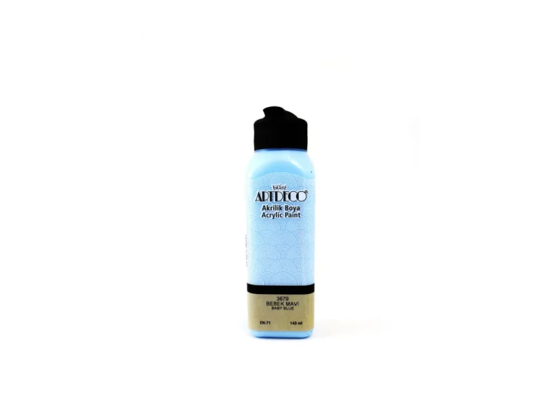 ARTDECO AKRİLİK BOYA BEBEK MAVİ 140 ML.070R-3679 ARTDECO AKRİLİK BOYA BEBEK MAVİ 140 ML.070R-3679