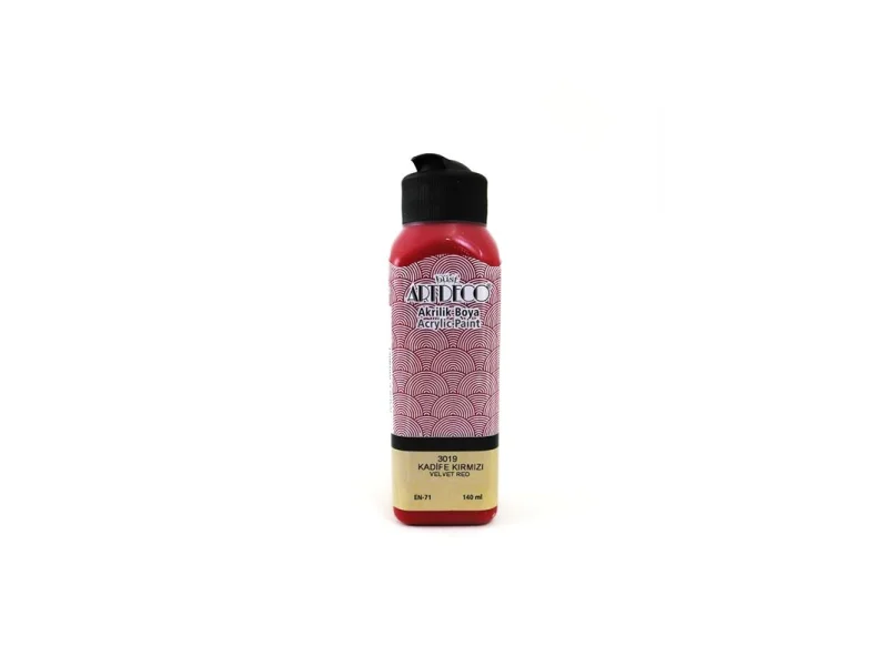 ARTDECO AKRİLİK BOYA 140 ML KADİFE KIRMIZI 070R-3019