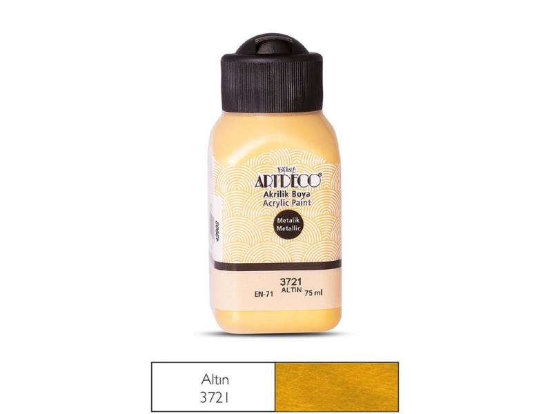ARTDECO MET. AKRİLİK BOYA 75ml ALTIN 3721 ARTDECO MET. AKRİLİK BOYA 75ml ALTIN 3721