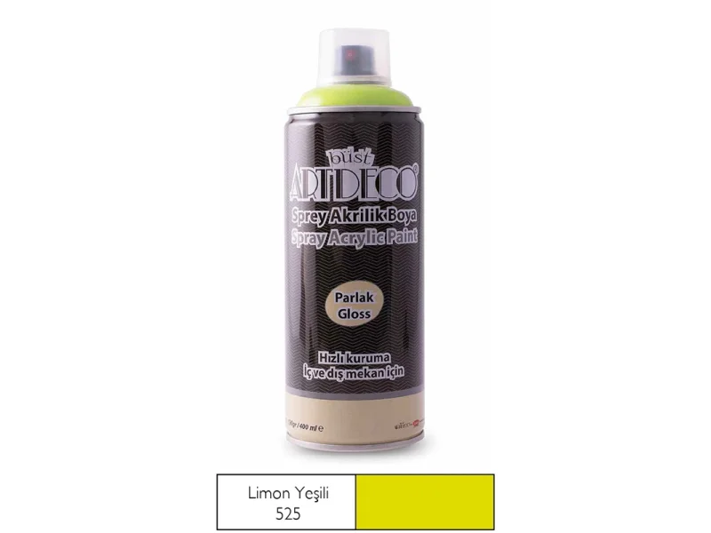 ARTDECO SPREY AKRİLİK BOYA 400 ML L.YEŞİLİ 525 ARTDECO SPREY AKRİLİK BOYA 400 ML L.YEŞİLİ 525