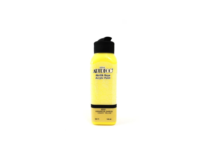 ARTDECO AKRİLİK BOYA 140 ML K.SARISI 070R-3032 ARTDECO AKRİLİK BOYA 140 ML K.SARISI 070R-3032