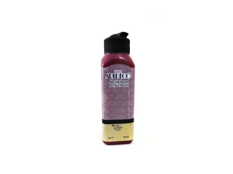ARTDECO AKRİLİK BOYA 140 ML ŞARAP 070R-3021 ARTDECO AKRİLİK BOYA 140 ML ŞARAP 070R-3021