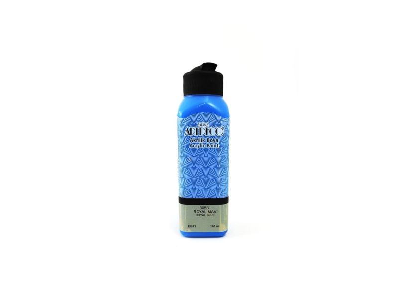ARTDECO AKRİLİK BOYA 140 ML ROYAL MAVİ 070R-3053 ARTDECO AKRİLİK BOYA 140 ML ROYAL MAVİ 070R-3053