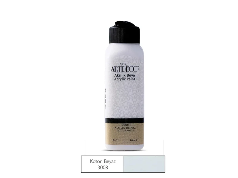 ARTDECO AKRİLİK BOYA 140 ML KOTON BEYAZ 070R-3008 ARTDECO AKRİLİK BOYA 140 ML KOTON BEYAZ 070R-3008