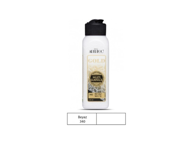 ARTDECO GOLD MULTİ-SURFACE AKRİLİK BOYA 140ML BEYAZ G70R-340 ARTDECO GOLD MULTİ-SURFACE AKRİLİK BOYA 140ML BEYAZ G70R-340