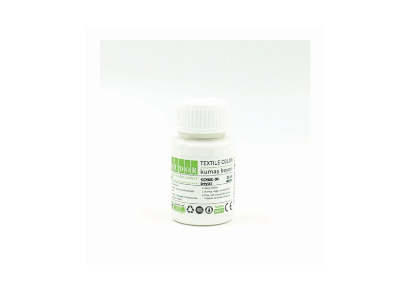 SÜDOR KUMAŞ BOYASI BEYAZ 25 ml SD900-09 SÜDOR KUMAŞ BOYASI BEYAZ 25 ml SD900-09