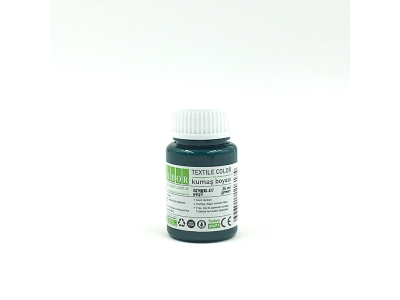 SÜDOR KUMAŞ BOYASI YEŞİL 25 ML SD900-07 SÜDOR KUMAŞ BOYASI YEŞİL 25 ML SD900-07