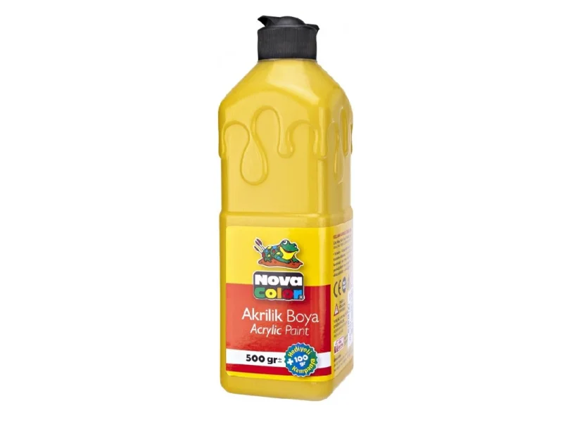 NOVA COLOR AKRİLİK BOYA 500 ml SARI NC-381 NOVA COLOR AKRİLİK BOYA 500 ml SARI NC-381