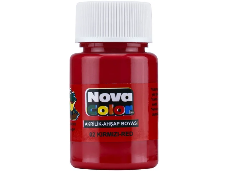 NOVA COLOR AKRİLİK BOYA KIRMIZI ŞİŞE NC-170 NOVA COLOR AKRİLİK BOYA KIRMIZI ŞİŞE NC-170