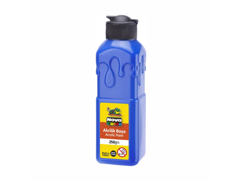 NOVA COLOR AKRİLİK BOYA 250 ml MAVİ NC-3012