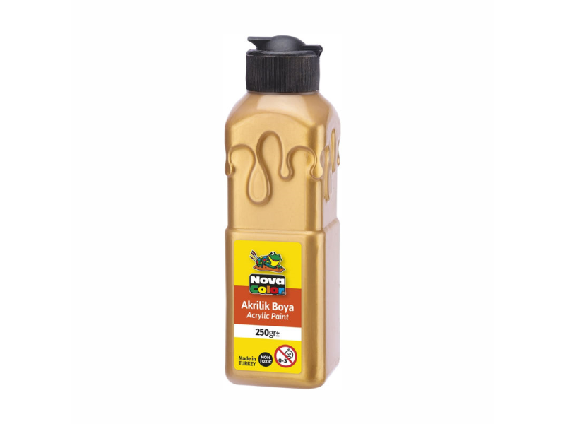 NOVA COLOR AKRİLİK BOYA 250 ml ALTIN NC-3035 NOVA COLOR AKRİLİK BOYA 250 ml ALTIN NC-3035