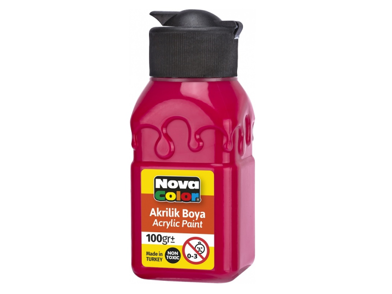 NOVA COLOR AKRİLİK BOYA KIRMIZI 100 ML NC-2011 NOVA COLOR AKRİLİK BOYA KIRMIZI 100 ML NC-2011