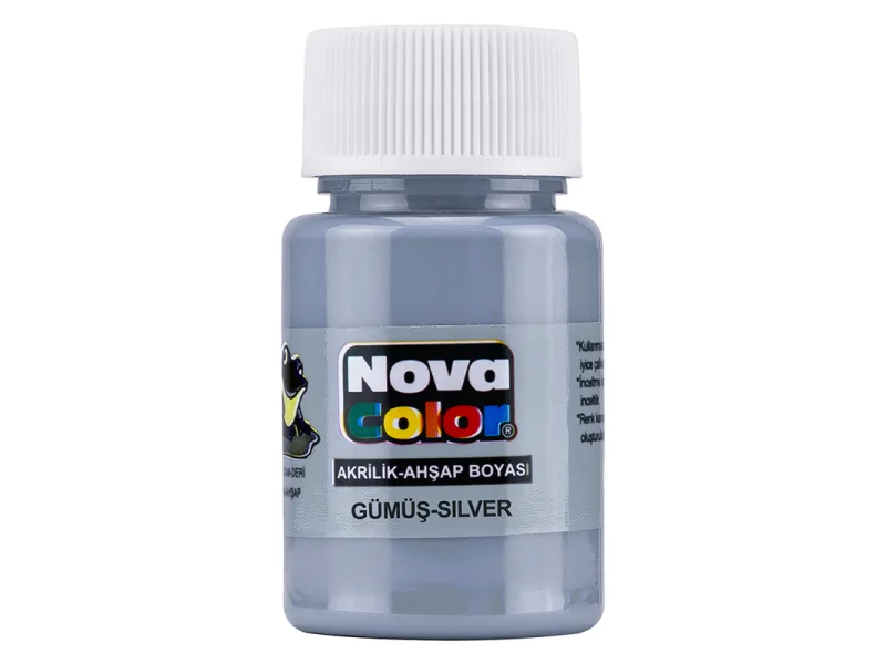 NOVA COLOR AKRİLİK BOYA GÜMÜŞ ŞİŞE NC-235 (ADET) NOVA COLOR AKRİLİK BOYA GÜMÜŞ ŞİŞE NC-235 (ADET)