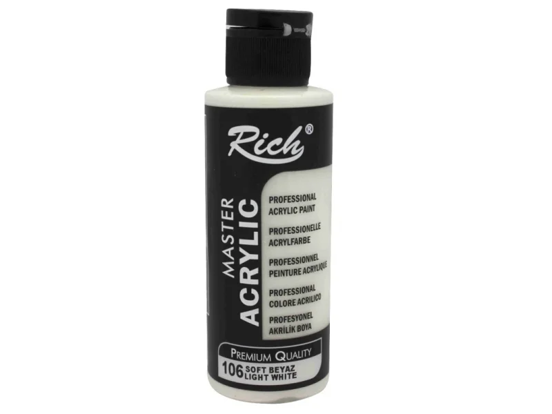 RICH AKRİLİK BOYA 106 SOFT BEYAZ 120 cc RICH AKRİLİK BOYA 106 SOFT BEYAZ 120 cc