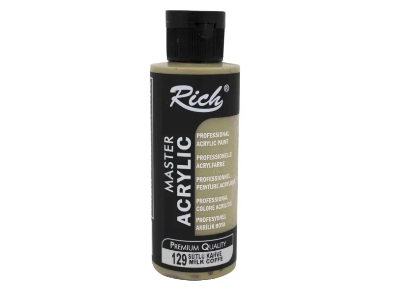 RICH AKRİLİK BOYA 129 SÜTLÜ KAHVE 120 cc RICH AKRİLİK BOYA 129 SÜTLÜ KAHVE 120 cc