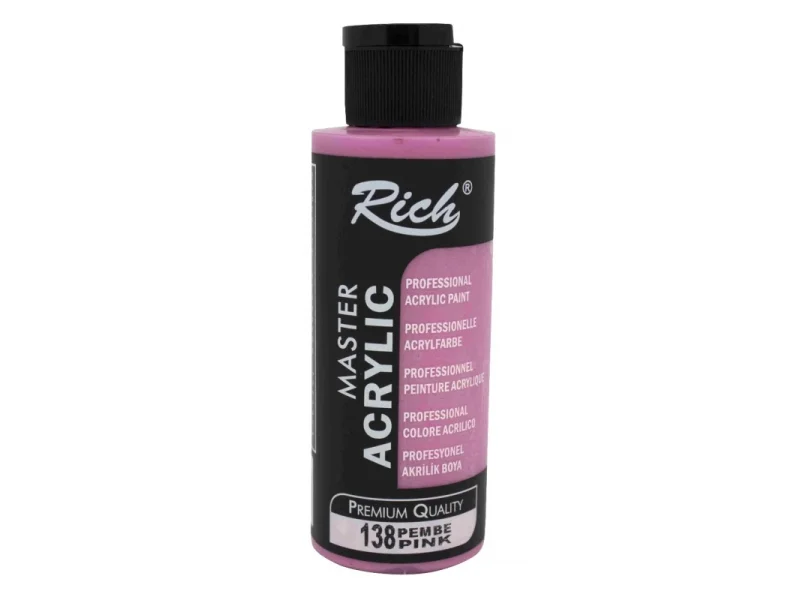 RICH AKRİLİK BOYA 138 PEMBE 120 cc RICH AKRİLİK BOYA 138 PEMBE 120 cc