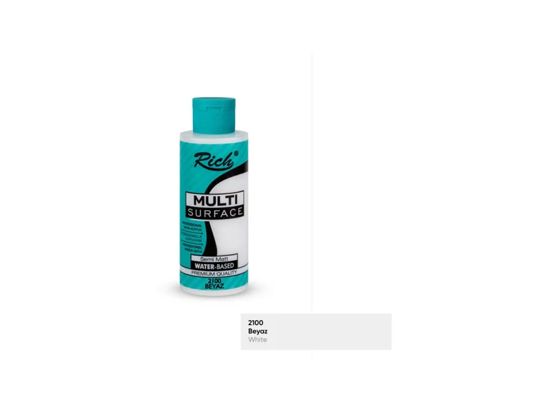 RICH MULTİ AKRİLİK BOYA 2100 BEYAZ 120 cc RICH MULTİ AKRİLİK BOYA 2100 BEYAZ 120 cc
