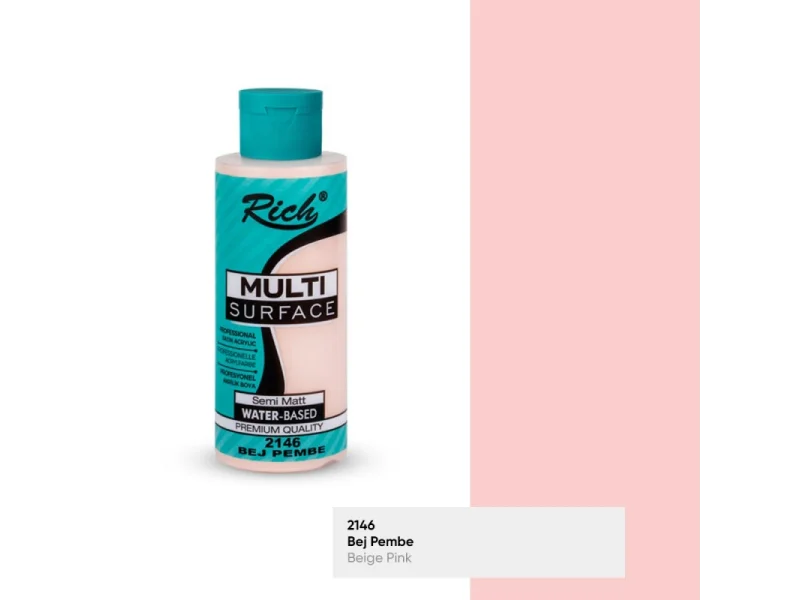 RICH MULTİ AKRİLİK BOYA 2146 BEJ PEMBE 120 cc RICH MULTİ AKRİLİK BOYA 2146 BEJ PEMBE 120 cc