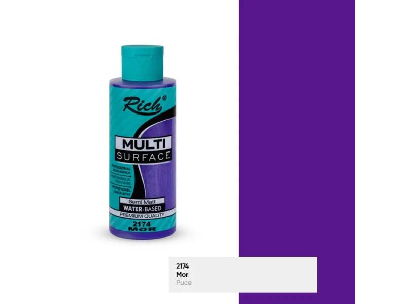 RICH MULTİ AKRİLİK BOYA 2174 MOR 120 cc RICH MULTİ AKRİLİK BOYA 2174 MOR 120 cc