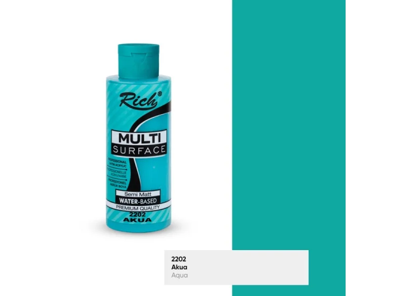 RICH MULTİ AKRİLİK BOYA 2202 AKUA 120 cc RICH MULTİ AKRİLİK BOYA 2202 AKUA 120 cc