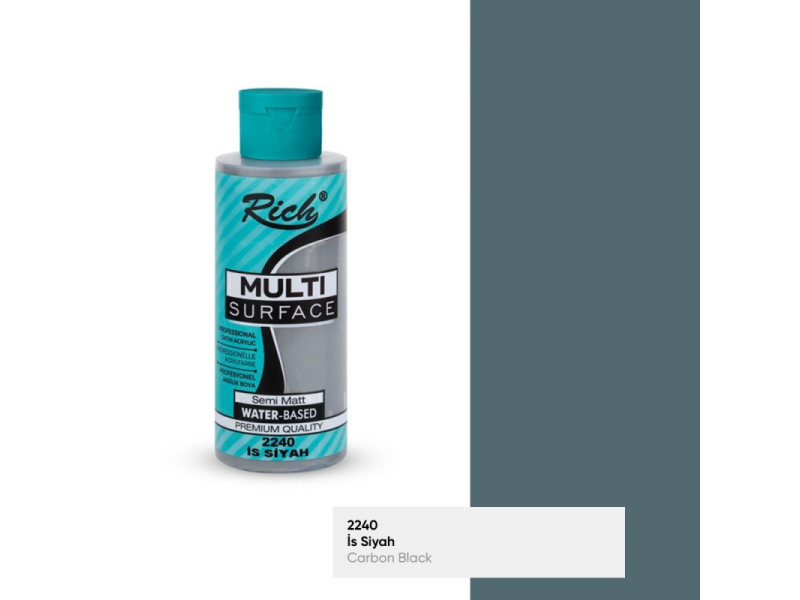 RICH MULTİ AKRİLİK BOYA 2240 İS SİYAH 120 cc RICH MULTİ AKRİLİK BOYA 2240 İS SİYAH 120 cc