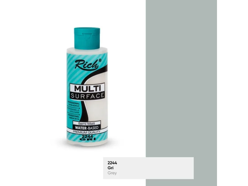 RICH MULTİ AKRİLİK BOYA 2244 GRİ 120 cc