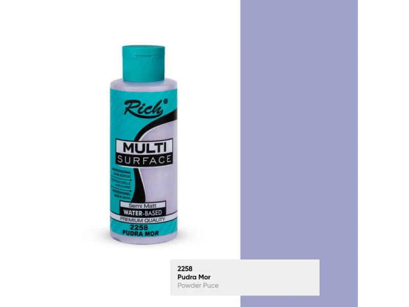 RICH MULTİ AKRİLİK BOYA 2258 PUDRA MOR 120 cc RICH MULTİ AKRİLİK BOYA 2258 PUDRA MOR 120 cc