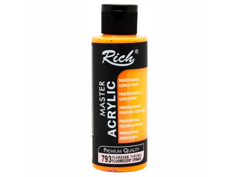 RICH AKRİLİK BOYA 2444 FLORASAN TURUNCU 120 cc