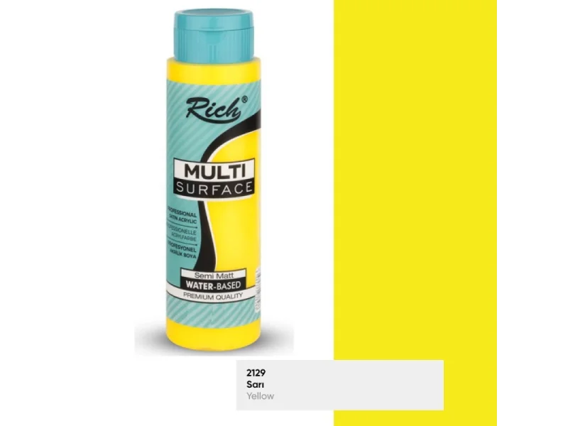 RICH MULTİ AKRİLİK BOYA 11155 SARI 500 cc RICH MULTİ AKRİLİK BOYA 11155 SARI 500 cc