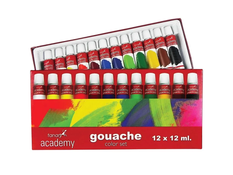 FANART 12x12 ml GUAJ BOYA 12 RENK FANART 12x12 ml GUAJ BOYA 12 RENK
