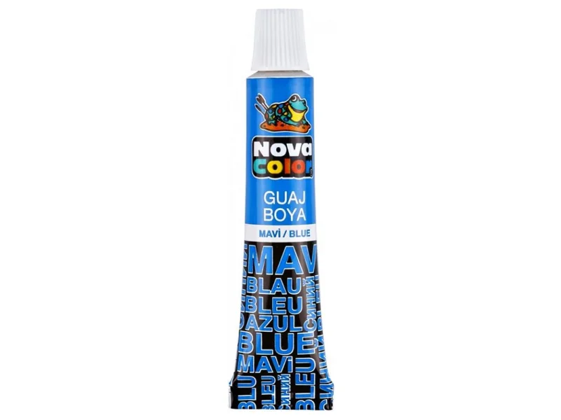 NOVA COLOR GUAJ BOYA TÜP MAVİ NC-117