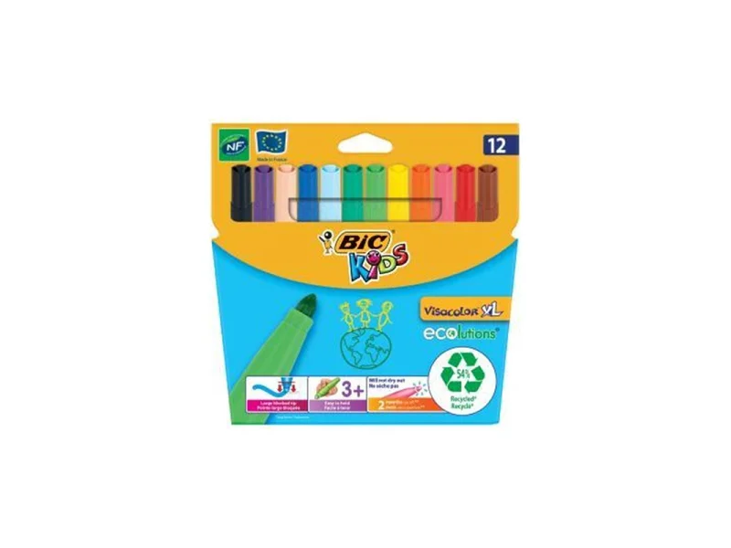 BİC VISACOLOR 12 Lİ XL EKO JUMBO KEÇELİ KALEM 8922233 BİC VISACOLOR 12 Lİ XL EKO JUMBO KEÇELİ KALEM 8922233