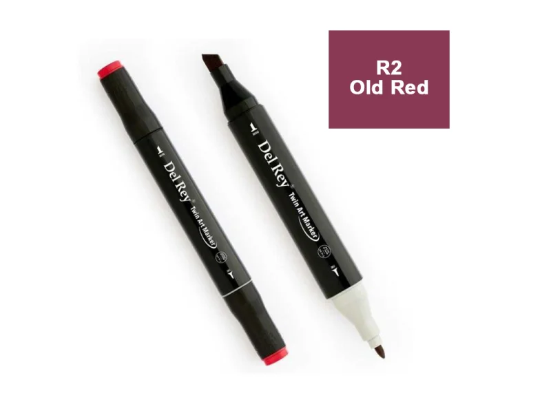DEL REY TWIN MARKER R2 OLD RED ÇİFT UÇLU GRAFİK KALEMİ MN-DR002 DEL REY TWIN MARKER R2 OLD RED ÇİFT UÇLU GRAFİK KALEMİ MN-DR002