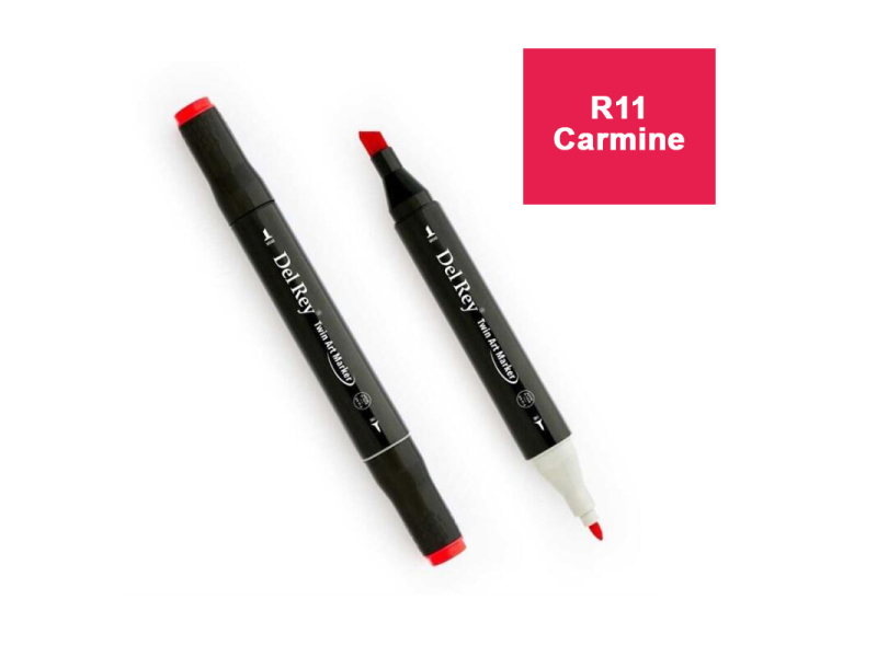 DEL REY TWIN MARKER R11 CARMİNE ÇİFT UÇLU GRAFİK KALEMİ MN-DR011 DEL REY TWIN MARKER R11 CARMİNE ÇİFT UÇLU GRAFİK KALEMİ MN-DR011