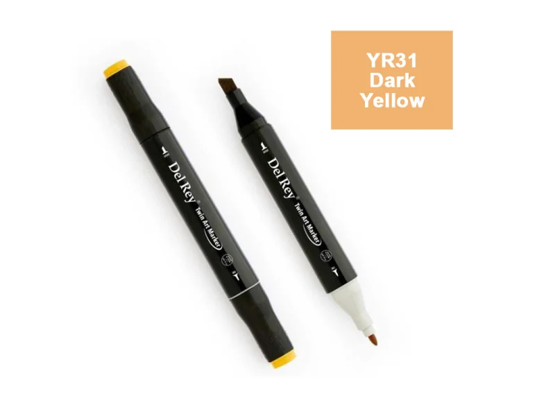 DEL REY TWIN MARKER YR31 DARK YELLOW ÇİFT UÇLU GRAFİK KALEMİ MN-DR031 DEL REY TWIN MARKER YR31 DARK YELLOW ÇİFT UÇLU GRAFİK KALEMİ MN-DR031