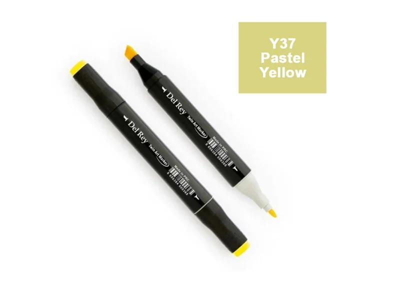 DEL REY TWIN MARKER Y37 PASTEL YELLOW ÇİFT UÇLU GRAFİK KALEMİ MN-DR037 DEL REY TWIN MARKER Y37 PASTEL YELLOW ÇİFT UÇLU GRAFİK KALEMİ MN-DR037