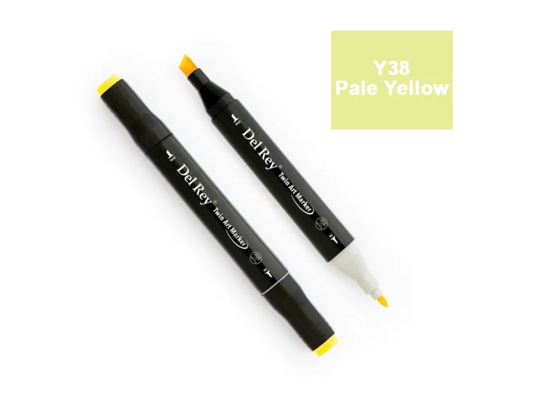 DEL REY TWIN MARKER Y38 PALE YELLOW ÇİFT UÇLU GRAFİK KALEMİMN-DR038 DEL REY TWIN MARKER Y38 PALE YELLOW ÇİFT UÇLU GRAFİK KALEMİMN-DR038