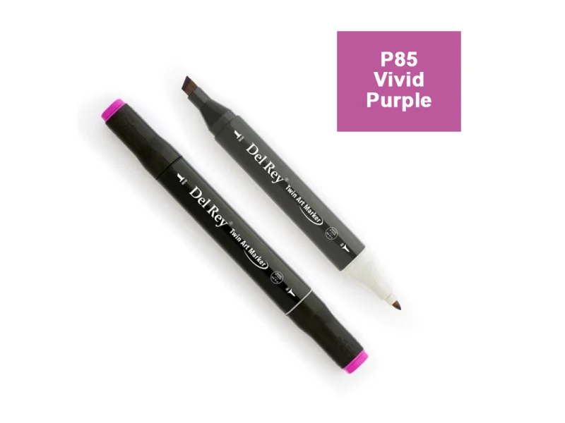 DEL REY TWIN MARKER P85 VİVİD PURPLE ÇİFT UÇLU GRAFİK KALEMİ MN-DR085 DEL REY TWIN MARKER P85 VİVİD PURPLE ÇİFT UÇLU GRAFİK KALEMİ MN-DR085