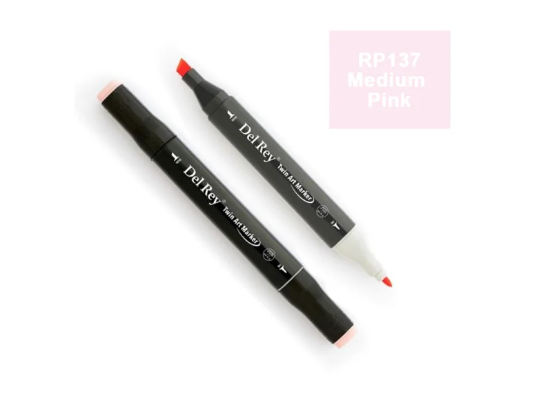DEL REY TWIN MARKER RP137 MEDİUM PİNK ÇİFT UÇLU GRAFİK KALEMİ MN-DR137 DEL REY TWIN MARKER RP137 MEDİUM PİNK ÇİFT UÇLU GRAFİK KALEMİ MN-DR137