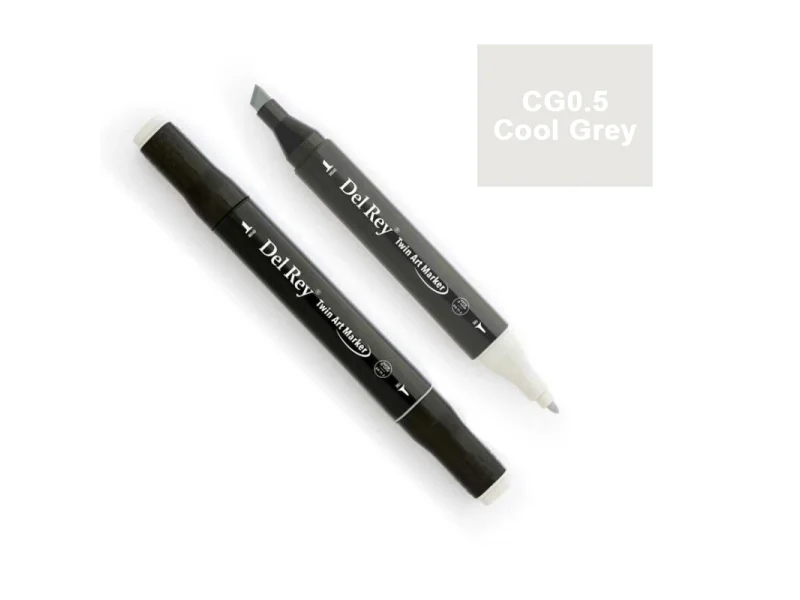 DEL REY TWIN MARKER CG0.5 COOL GREY ÇİFT UÇLU GRAFİK KALEMİ MN-DRCG0.5 DEL REY TWIN MARKER CG0.5 COOL GREY ÇİFT UÇLU GRAFİK KALEMİ MN-DRCG0.5