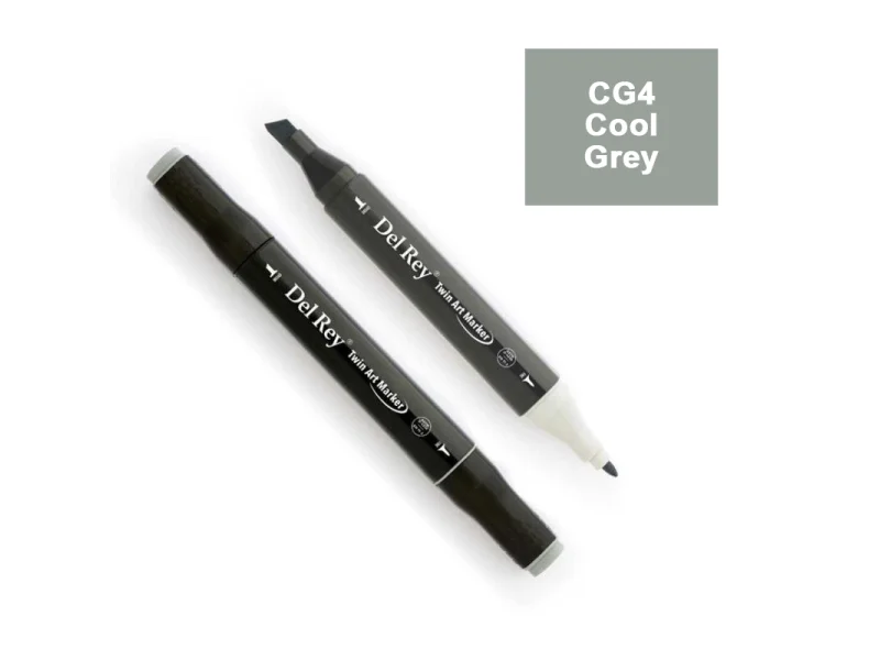 DEL REY TWIN MARKER CG4 COOL GREY ÇİFT UÇLU GRAFİK KALEMİ MN-DRCG4 DEL REY TWIN MARKER CG4 COOL GREY ÇİFT UÇLU GRAFİK KALEMİ MN-DRCG4