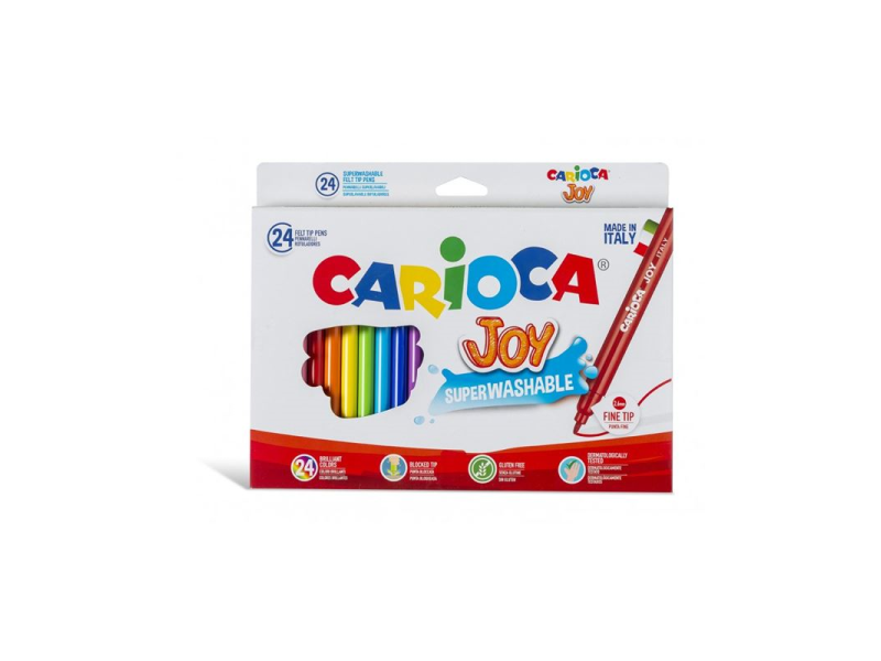CARIOCA JOY 24 RENK YIKANABİLİR KEÇELİ KALEM 40615 CARIOCA JOY 24 RENK YIKANABİLİR KEÇELİ KALEM 40615