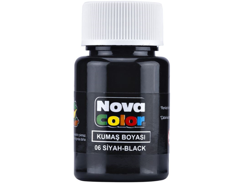 NOVA COLOR KUMAŞ BOYASI SİYAH NC-164 NOVA COLOR KUMAŞ BOYASI SİYAH NC-164