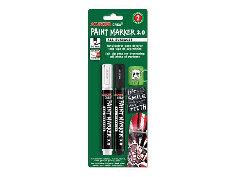 ALPINO AR-0168 CREA 2 Lİ PAINT MARKER ALPINO AR-0168 CREA 2 Lİ PAINT MARKER
