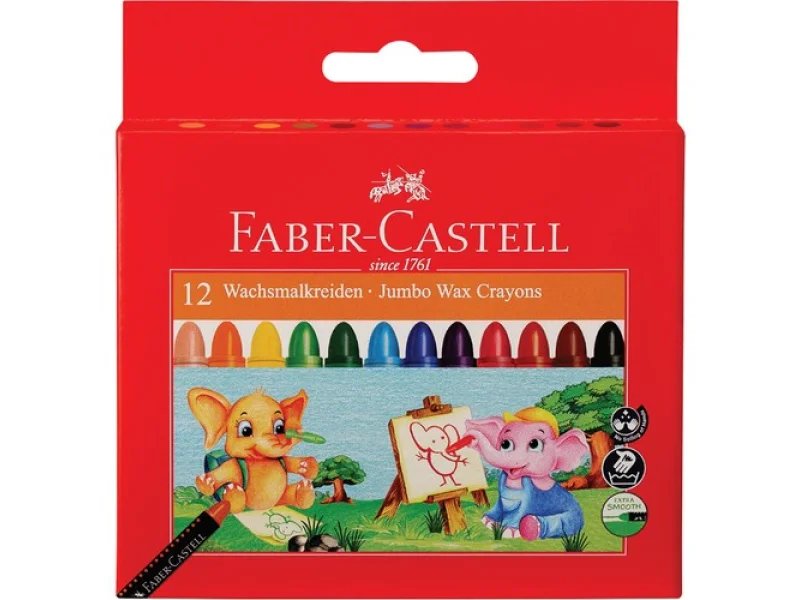 FABER 12 RENK SÜPER YIKANABİLİR MUM BOYA 5281120040 FABER 12 RENK SÜPER YIKANABİLİR MUM BOYA 5281120040